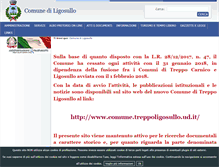 Tablet Screenshot of comune.ligosullo.ud.it